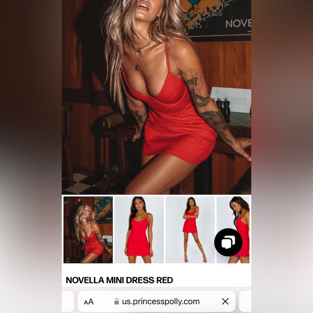 Princess Polly red dress